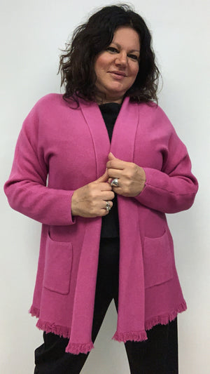Cardigan d frange