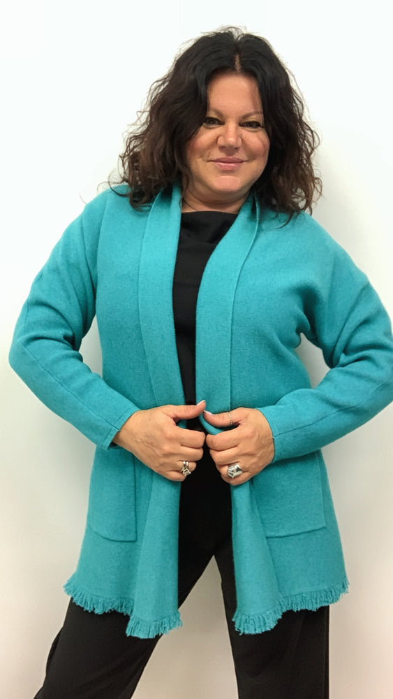 Cardigan d frange
