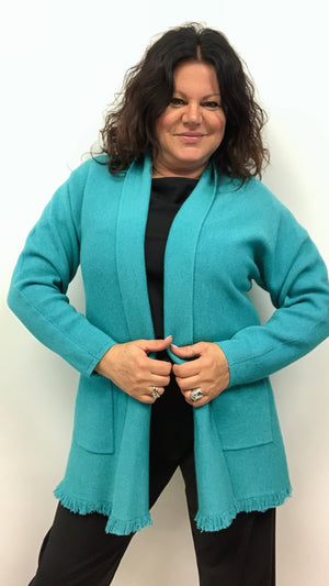Cardigan d frange