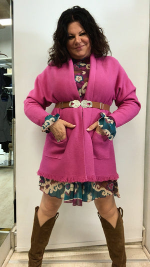Cardigan d frange