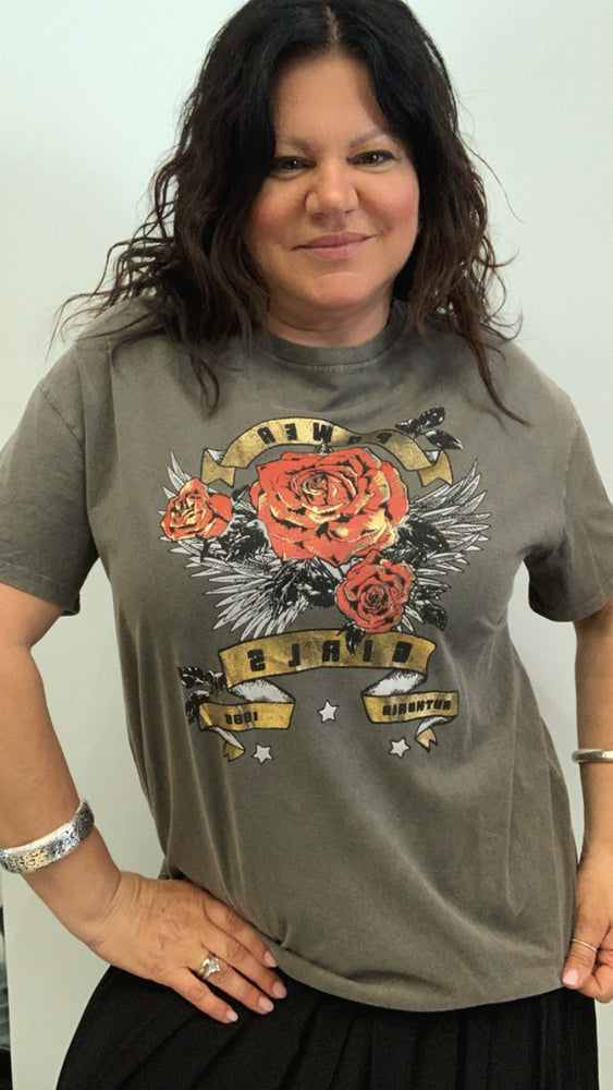 T-SHIRT D ROSA ANTICA