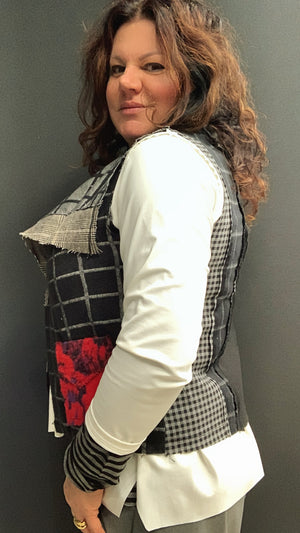 Gilet d patchwork