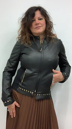 Giacca donna in pelle