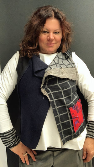 Gilet d patchwork
